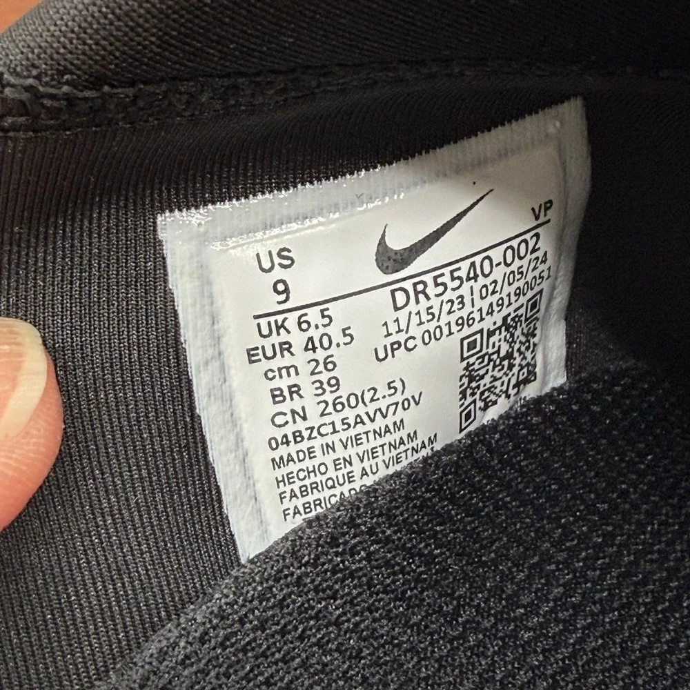 Nike Go FlyEase Sneakers ‎ Black White Hands-Free Adaptive DR5540-002 Womens 9